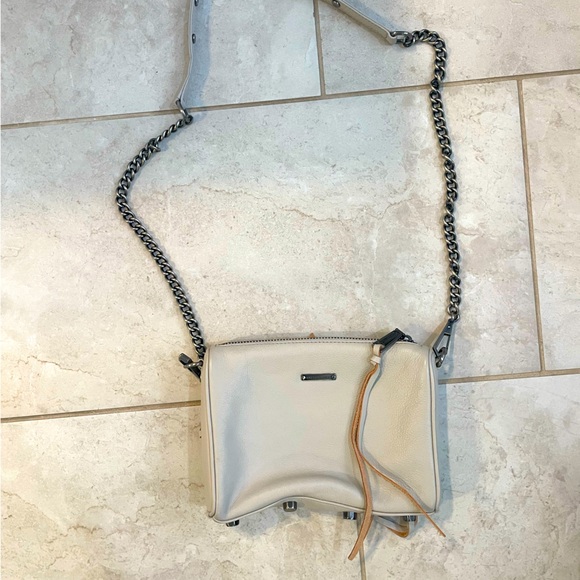 Rebecca Minkoff grey leather Crossbody purse. Brand new never used. Dust bag. - Picture 1 of 2